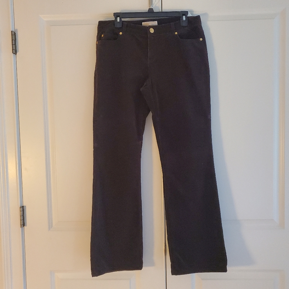 Michael Kors Dark Brown Corduroys, Size 10, Fun Date Night or Casual/Business Ca